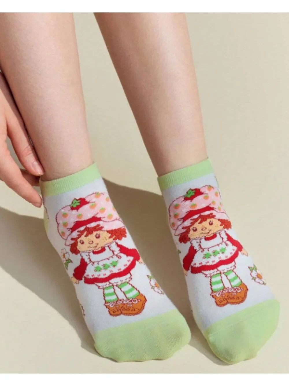 Strawberry Shortcake Ankle Socks – 3-Pack of Cute Cartoon Graphic Socks One Size